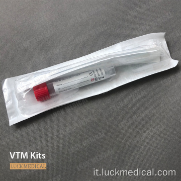 Mezzo di trasporto virale con kit di tampone orale FDA
